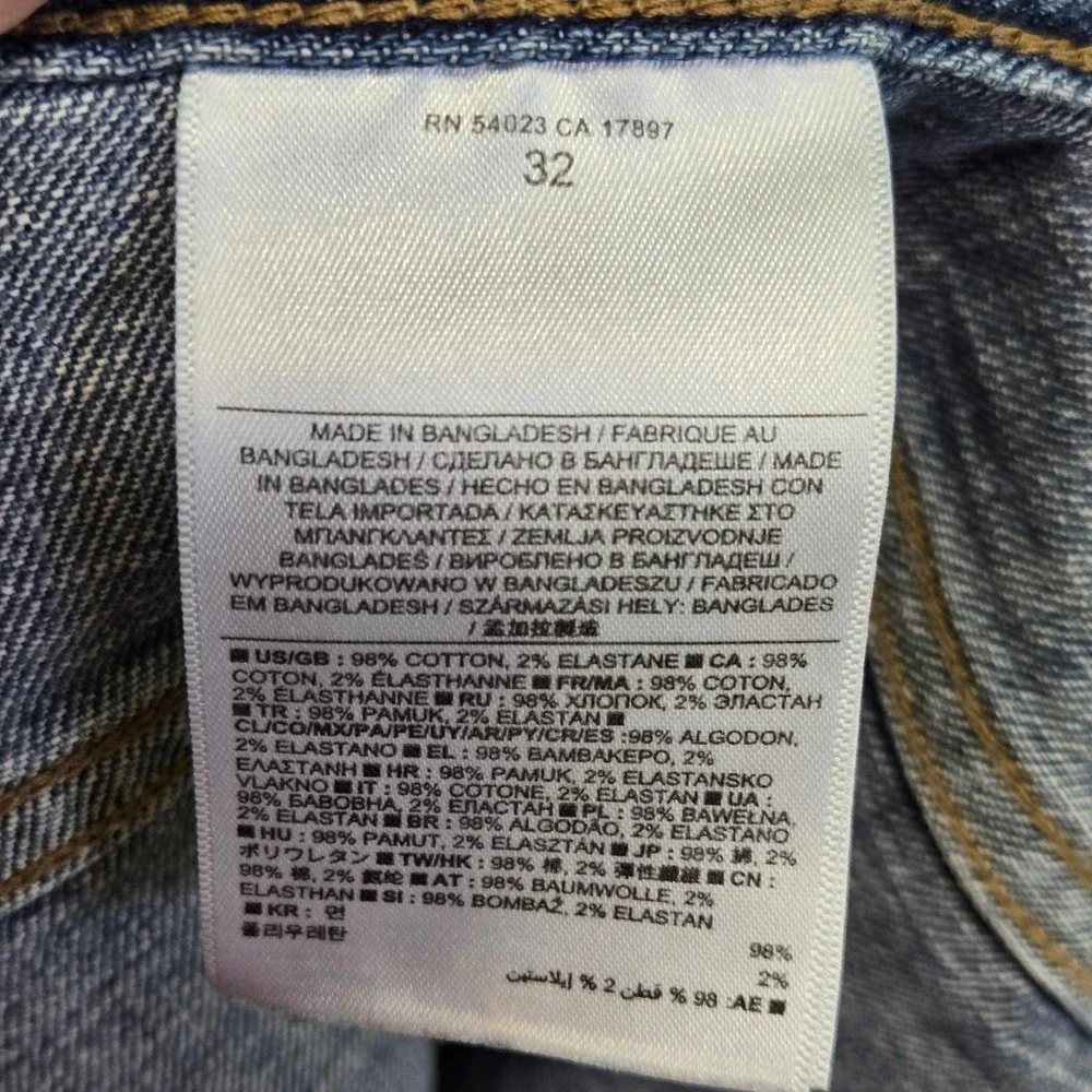 Banana Republic Premium Denim Mens‎ Medium Wash Stretch Jean Shorts Size 32